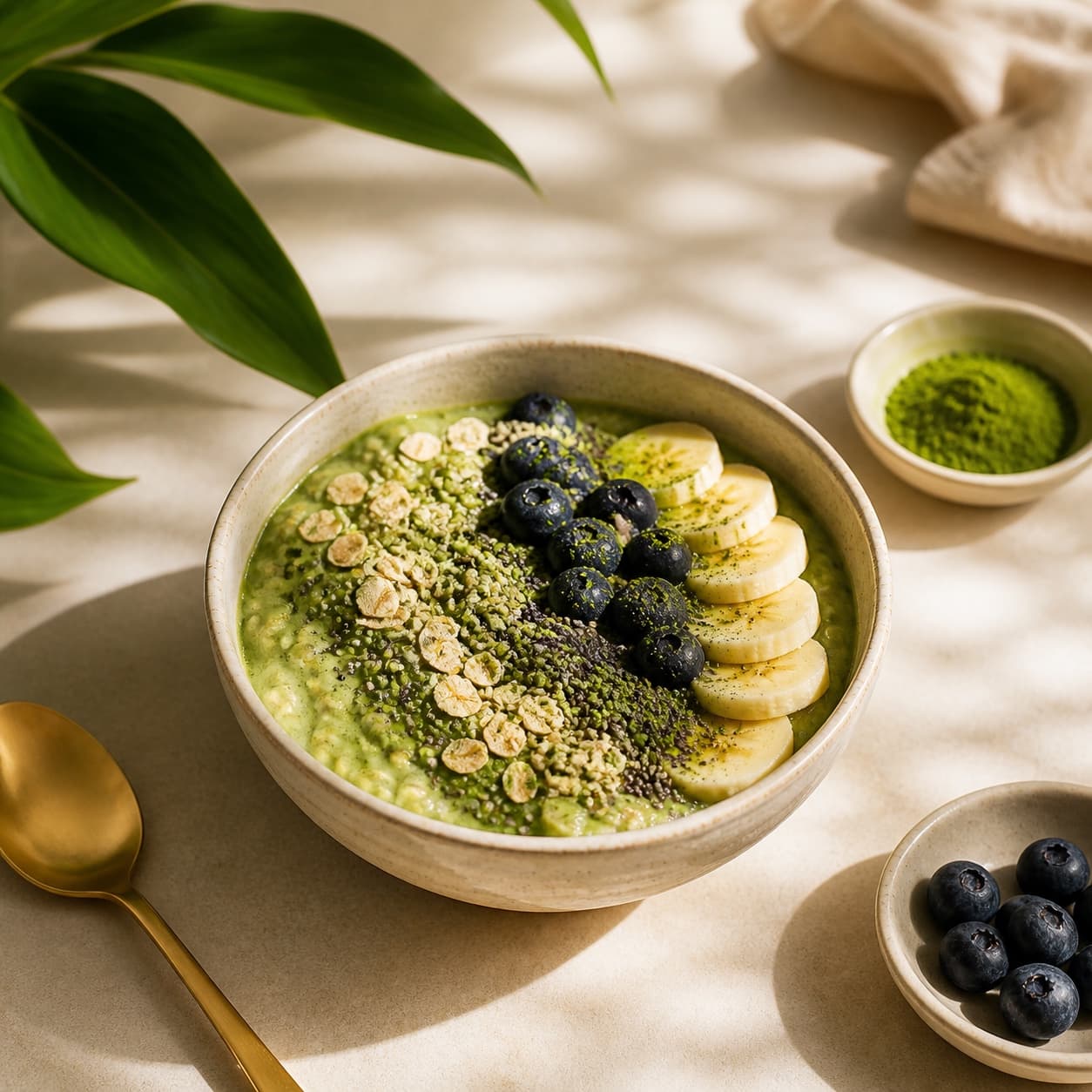 Matcha latte připravené doma